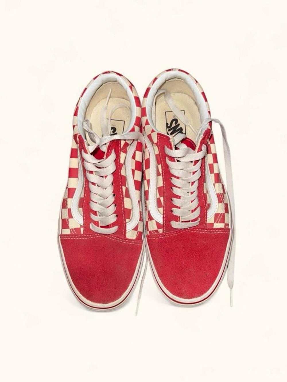 Vans Old Skool Red Checkerboard Sneakers